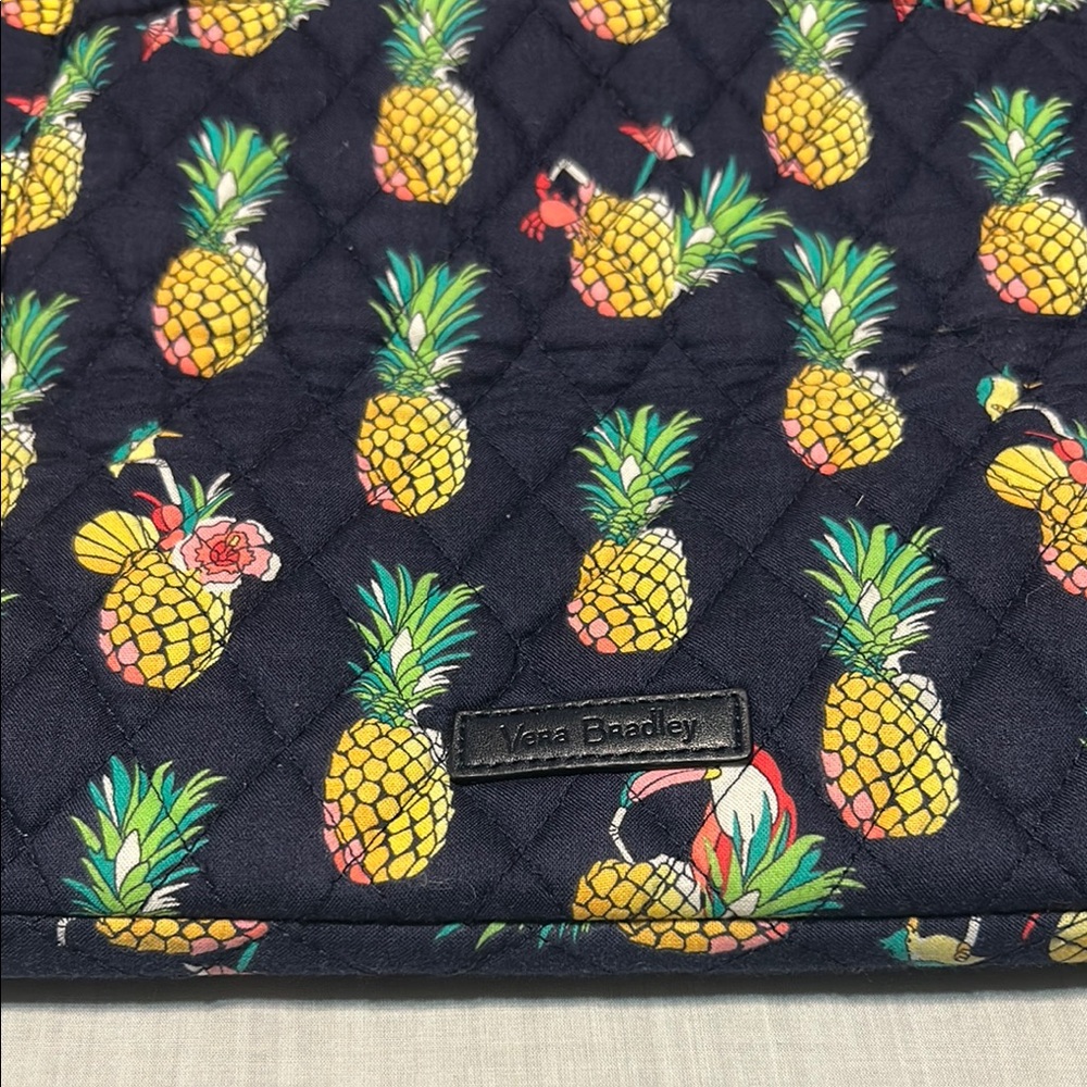 Vera Bradley Toucan Pineapple Party Print Tote Bag - Picture 2 of 9